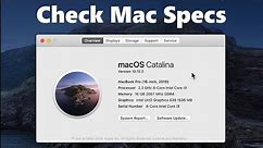 MacBook How to Check Specs (Serial, Model & more)