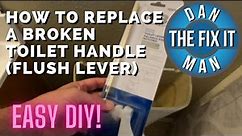 HOW TO REPLACE A BROKEN TOILET HANDLE (FLUSH LEVER) - EASY DIY!