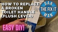 HOW TO REPLACE A BROKEN TOILET HANDLE (FLUSH LEVER) - EASY DIY!