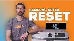 How to reset your Samsung Dryer model # DVE45R6100W