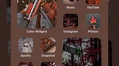 Fall Color Widgets = 🧡🤎 #fall #aesthetic #colorwidgets #iphone #fyp