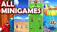 Mario Party DS ALL MINIGAMES + ALL BOSSES!!