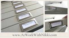 HOW TO ORGANIZE YOUR BUSINESS FILE CABINET