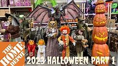 Home Depot 2023 Halloween Walkthrough - Animatronics, Props and Decorations Part 1 #halloween