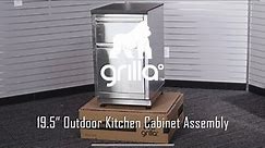 19.5" Outdoor Kitchen Cabinet Unboxing/Assembly Video