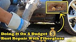 How To Repair Rust On A Car With Fiberglass Without Welding TREATING RUSTED METAL Monte Carlo CL