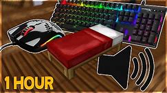 1 Hour of Keyboard & Mouse Sounds (Drag Clicking & Butterfly Clicking) w/ HANDCAM | Hypixel Bedwars