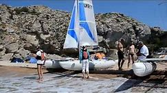 Regatta of inflatable sailing catamarans МБ 2013