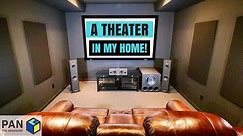 A MOVIE THEATER IN MY HOME !!! (MAN CAVE TOUR & HOME THEATER SETUP !!)
