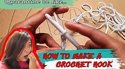 How to make a Crochet Hook from a Hanger | DIY