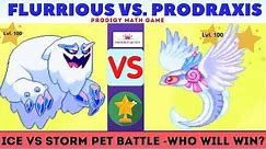PRODIGY MATH GAME | FLURRIOUS level 100 Battling with PRODRAXIS pet Level 100 in Prodigy.