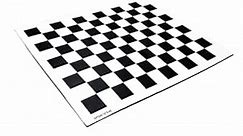 Lens Focus Calibration Chart Distortion Test Target Chess Board Pattern Checker Oxidized Aluminum on Glass Base 9 Rows 12 Columns Small Lattice (200mm)