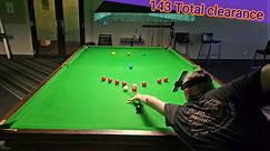 I give up trying to use head cam lol I cleared table but head cam view don't see my hand on table 🙃 lucky I video normal too. Is there any way to set camera head view perfectly this starting to annoy me. 🤔 143 total clearance Y line... - The Routine Instructor Certified Snooker & 8 Ball Coaching