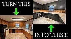 DIY Kitchen Remodel Start To Finish | On a Budget | Time Lapse