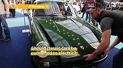 Classic car enthusiasts debate converting combustion engines to electric
