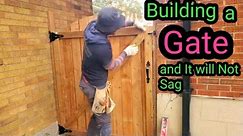 How To Build a Gate That Will Not Sag Arched GATE DIY