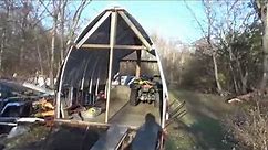 DIY PVC pipe and tarp shed, dry winter storage for ATVs,