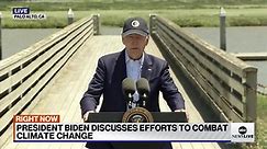 Pres. Biden discusses efforts to combat climate change: LIVE