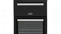 Montpellier 60cm Mini Range Cooker, Gas, Double Oven, LED Minute Minder - Black