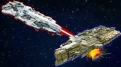 We Battled MASSIVE Space Battleships! - Deep Space Battle Simulator Multiplayer