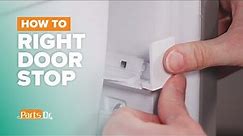 How to replace Right Freezer Drawer Stop part # WPW10485089 on your Whirlpool Refrigerator