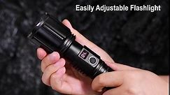 GOHOMAN Rechargeable Flashlights High Lumens, 250,000 Lumens Led Flashlight with USB Cable 5 Modes Waterproof, Super Bright Flash Light Βattery Powered Powerful Handheld Flashlight for Home Camping
