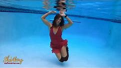Underwater Fashion Diva Swimming with Clothes On 💦 Wetlook Style