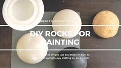 How To: DIY Rocks Using Happy Dotting Co. Molds | Dredzymakesmandalas