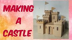 making a amazing castle out of cardboard boxes