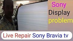 Sony Display Repair!! How to display repair in Sony TV!!Sony TV vertical lines on screen