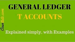 General Ledger (T Accounts) | Explained with Examples | Accounting Basics