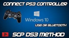 [How To] Connect PS3 Controller To PC On Windows 10 (SCP DS3 Method)