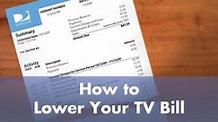 How to Lower Your Cable or DirecTV Bill