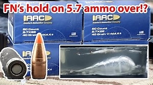 5.7x28mm, 40gr Hornady VMAX, AAC (America's Ammunition Company)