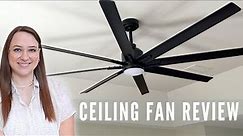 🌀Modern Black Ceiling Fan with Light and Remote Control - 72-inch Industrial Ceiling Fan💡🏠🔌