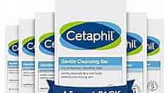 Cetaphil Gentle Cleansing Bar, 4.5 Oz Bar (Pack of 6), Nourishing Cleansing Bar For Dry, Sensitive Skin, Non-Comedogenic, (Packaging May Vary)