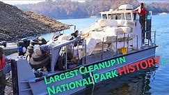Fontana Lakeshore TRASH CLEANUP 2023 || Record-Breaking Trash Removal in "Pristine" Lake!