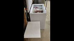 Home made chest freezer organizer bins.