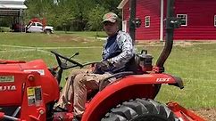Tilling Small Garden With Compact Tractor