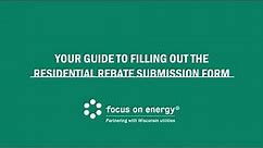Residential Rebate Submission Form