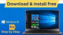 How to Download and install Windows 10 Pro For Free | Full Version of Windows 10 Step by Step