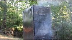 How to build a smoker barbecue from a file cabinet