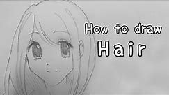 How to Draw Hair | “Anime” Hair Drawing Tutorial | step-by-step tutorial