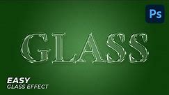 Glass Text Effect/Glass Logo Effect - Photoshop Tutorial (Easy)
