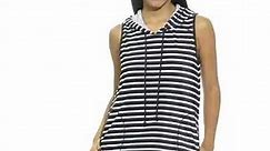 Tommy Bahama Island Stripe Hooded Cover Up Dress | SwimOutlet.com