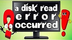 Исправление ошибки A disk read error occurred