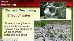 Chemical and Physical Weathering