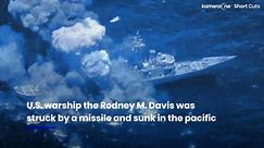 U.S. Warship sunk by missile during training exercise