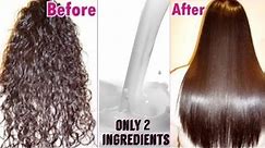 Permanent Hair Straightening at Home | Only Natural Ingredients | TipsToTop By Shalini