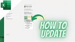 How to Update Microsoft Excel | Microsoft Excel Tutorial | Microsoft 365